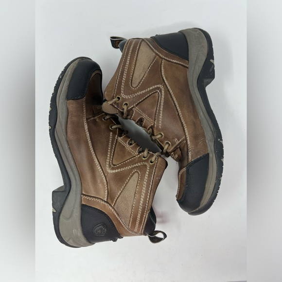 ARIAT Women’s Terrain Boot Taupe Brown Leather Outdoor Riding 10004132 Size 9B - Picture 6 of 12